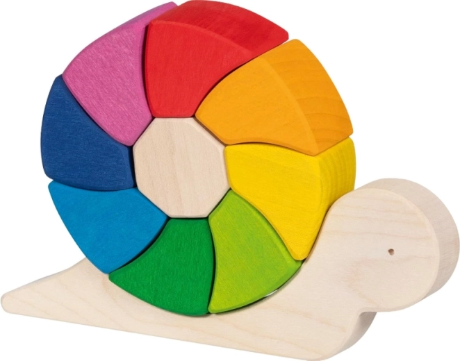 Dřevěné puzzle a stavebnice šnek Pauline