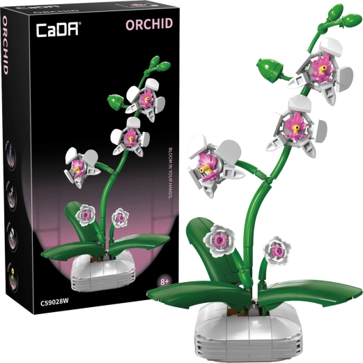 Stavebnice CaDA orchidej v květináči 25 cm, 237 dílků