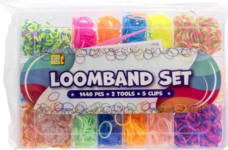 Sada Loom gumiček na pletení náramků 1440 ks v kufříku