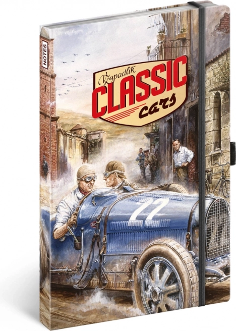 Notique linkovaný zápisník Classic Cars od Václava Zapadlíka 13 × 21 cm