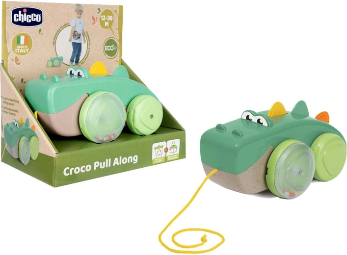 Chicco tahací krokodýl Eco+ pro děti od 12 měsíců