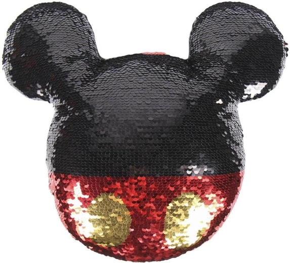 Polštář Mickey s měnícími se flitry