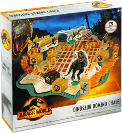 Jurassic World Dominion: dinosauří domino honička – rodinná hra