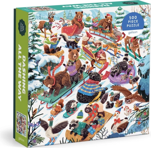 Galison čtvercové puzzle Plnou parou vpřed 500 dílků