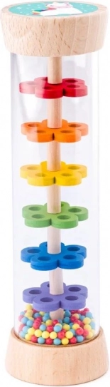 Průhledná dřevěná sprcha do vany WOODY