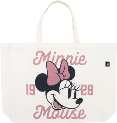 Bavlněná nákupní taška Minnie Mouse 46 × 40,5 × 10 cm