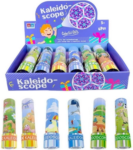 Kovový kaleidoskop pro děti – 6 motivů