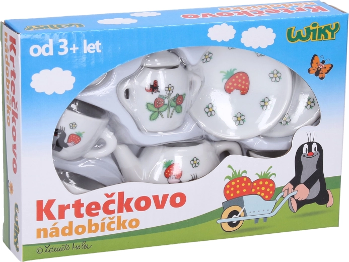 Porcelánová čajová souprava KRTEK, 9 dílů