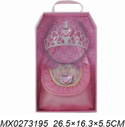 Módní sada pro malou princeznu – korunka a kabelka