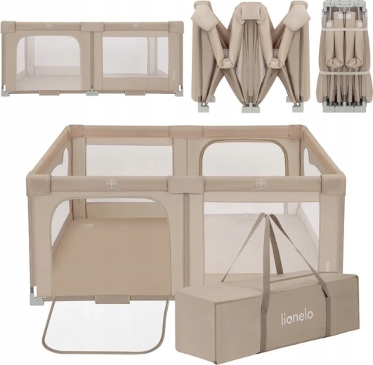 Dětská ohrádka LIONELO Florence Easy Fold Beige Sand