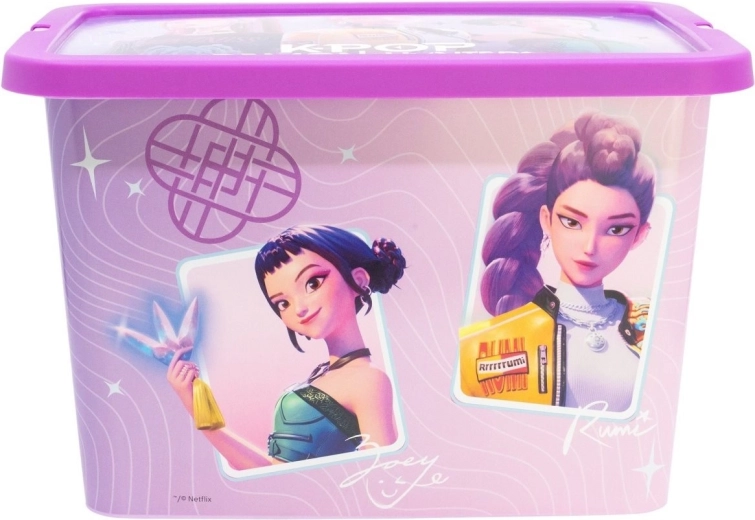 Stor úložný box 7 l k-pop: Lovkyně démonů fialový - 1 kus