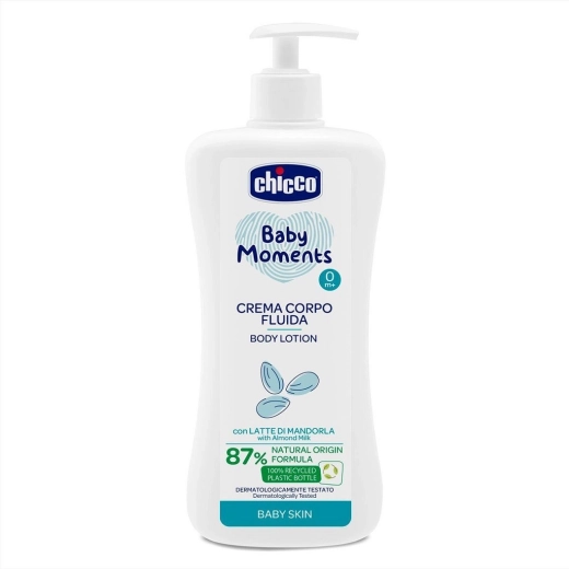 Tělové mandlové mléko CHICCO Baby Moments 500 ml