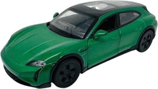 Elektrický model Porsche Taycan Turbo S zelený
