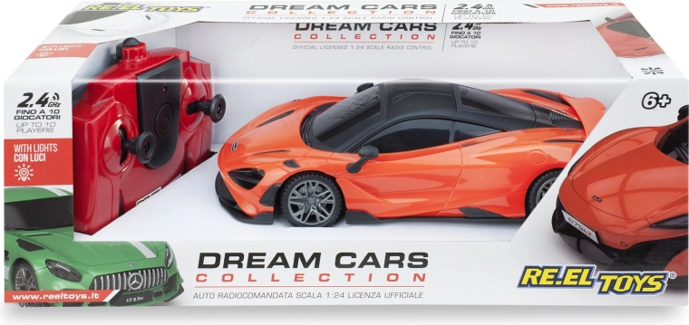 McLaren 765LT RC dálkově ovládané sportovní auto 1:24 oranžové 17 cm - 1 kus