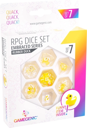 Gamegenic RPG sada herních kostek Embraced series Rubber duck