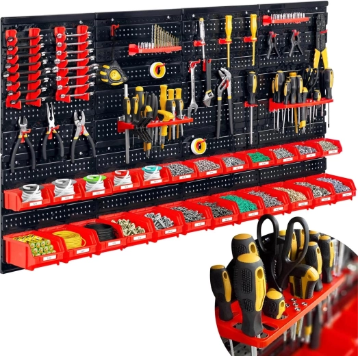 Nástěnná dílenská tabule na nářadí 128 × 76 cm HUMBERG