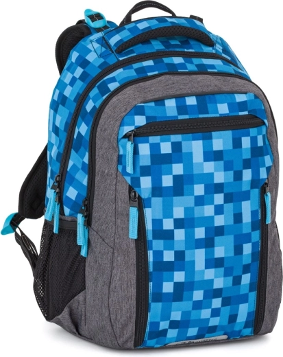 Bagmaster Porto 26 školní batoh s motivem kostiček