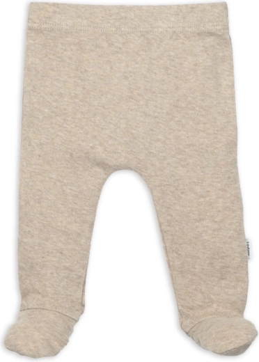 Lodger novorozenecké tepláčky s nožičkami Melange beige vel. 50
