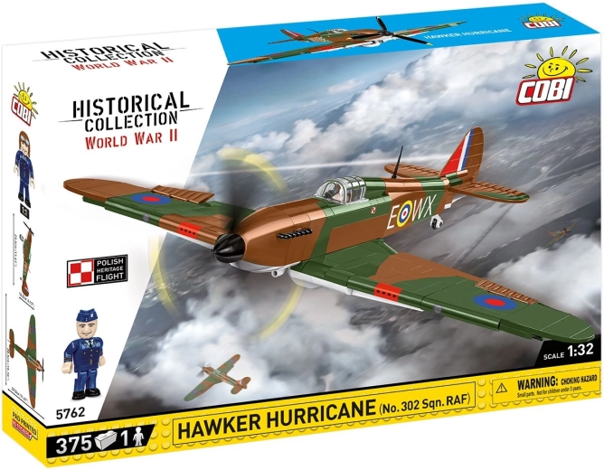 Stavebnice Cobi Hawker Hurricane No. 302 Sqn. RAF 1:32 (375 dílků)