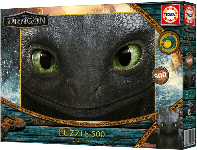 Educa puzzle Jak vycvičit draka 500 dílků