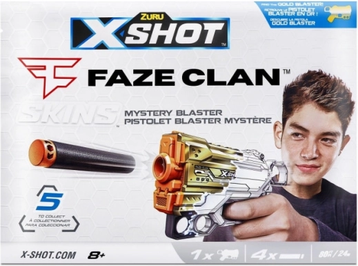 Wyrzutnia X-Shot Skins Menace FaZe s 4 šipkami