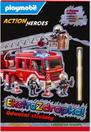 Playmobil Action Heroes – Extra škrabací kniha: Odvážní hasiči