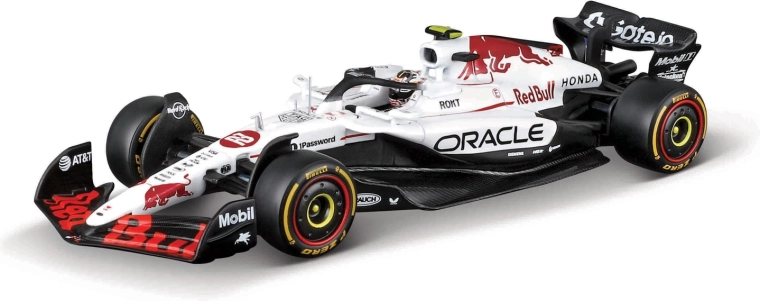 Bburago model formule 1 Oracle Red Bull Racing RB21 (2025) Yuki Tsunoda #22 s helmou 1:18