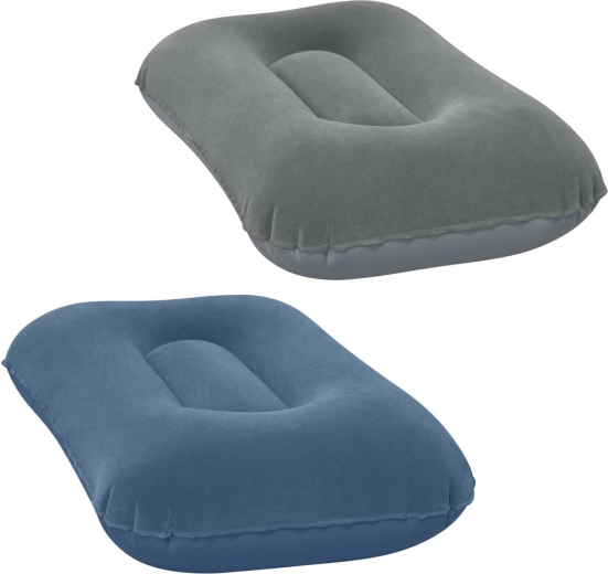 Nafukovací sametová cestovní polštář 42 × 26 cm BESTWAY