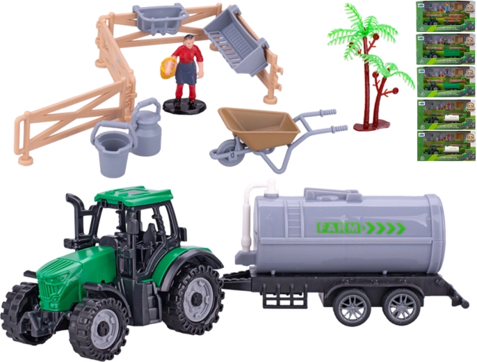 Traktor s vlečkou 19 cm pro děti