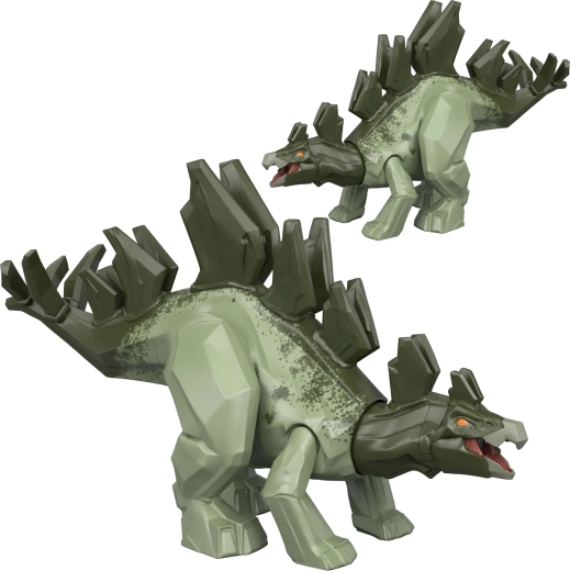 Mattel Jurassic World Mayhem Mix-Ups 2 v 1 stegosaurus – figurka dinosaura