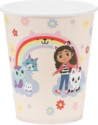 Papírové kelímky Koci domek Gabi mix motivů 250 ml
