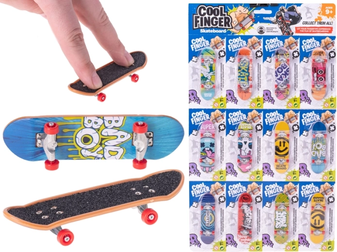 Prstový skateboard kovový 9,5 cm