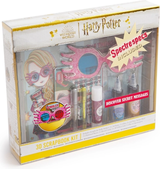 Kroužkový deník sada HARRY POTTER Luna Lovegood 3D