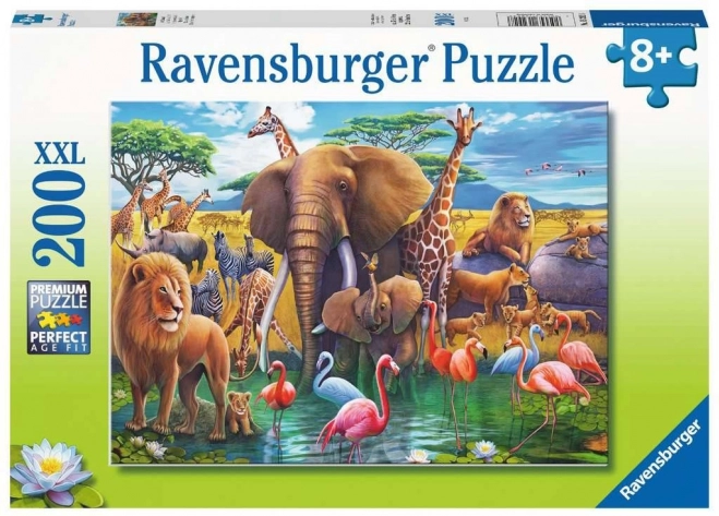 Puzzle 2D 200 dílků – divoká zvířata RAVENSBURGER
