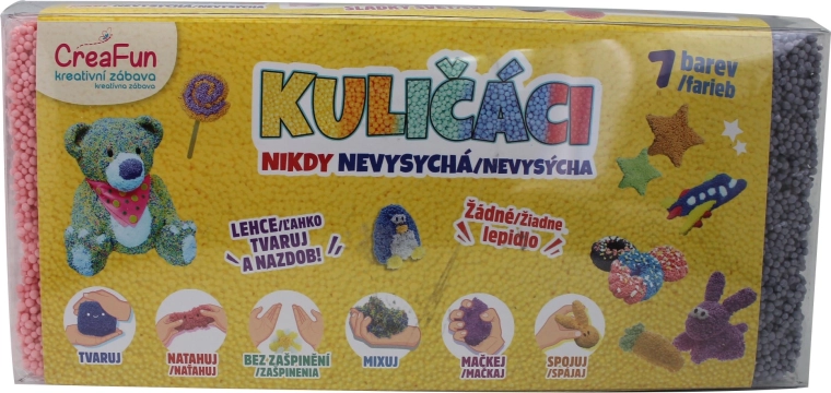 CreaFun kuličková hmota – 7 barev