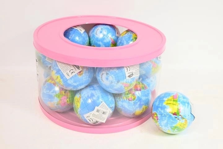 Měkký dětský míček globus 10 cm