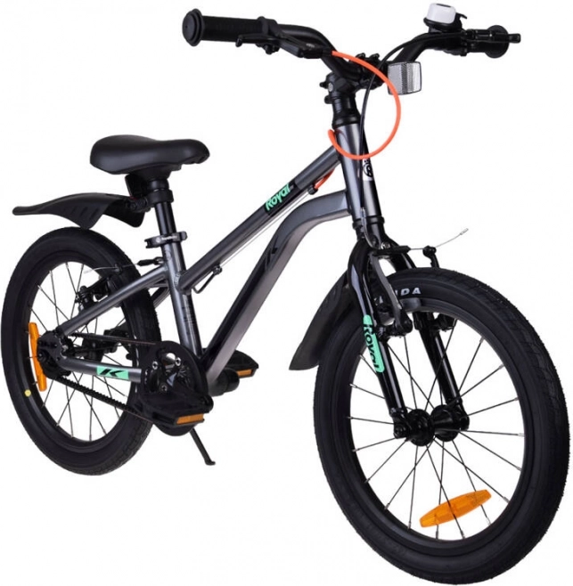 Dětské kolo royalbaby kable belt 18" s řemenovým pohonem a příslušenstvím – Silver