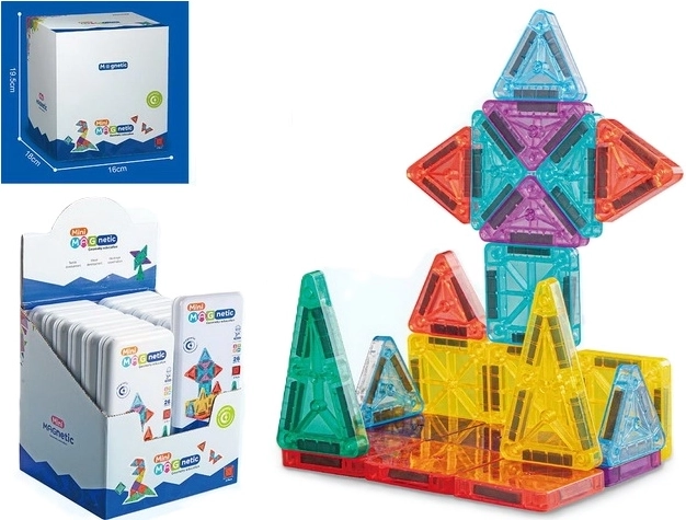Magnetická stavebnice Mini Magnetic, 32 dílů