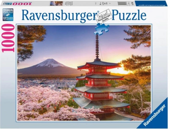 Ravensburger puzzle výhled na Fudži a sakury 1000 dílků
