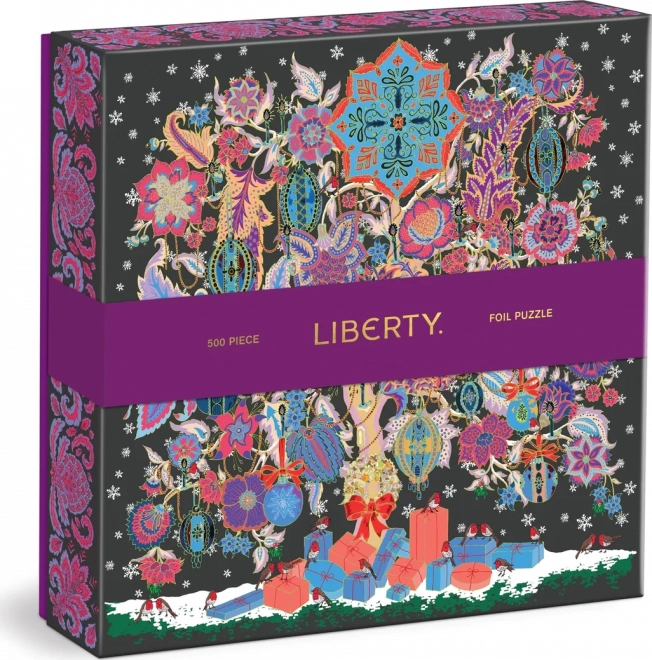 Čtvercové puzzle Liberty: vánoční strom života 500 dílků