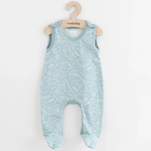 Dojčenské dupačky NEW BABY Classic II dino, mátové