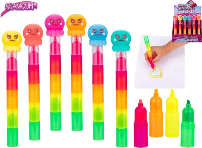 Glamour zvýrazňovač chobotnice, pětibarevný