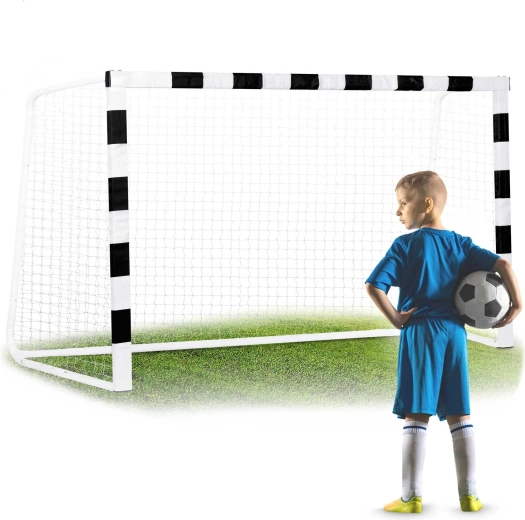 Fotbalová branka Neo-Sport 300 × 200 × 120 cm černo-bílá