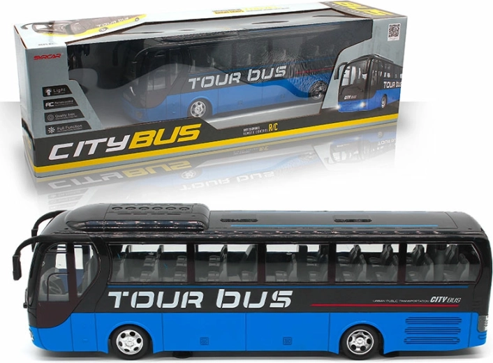 RC autobus Tour Bus modrožlutý