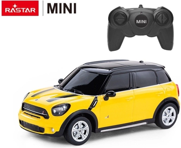 Rastar Mini Cooper S Countryman RC auto 1:24 žluté - 1 kus