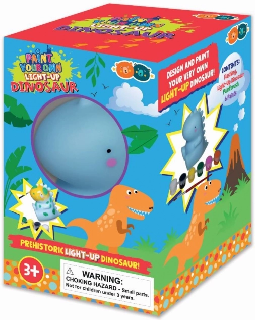 Svítící dinosaurus k vymalování