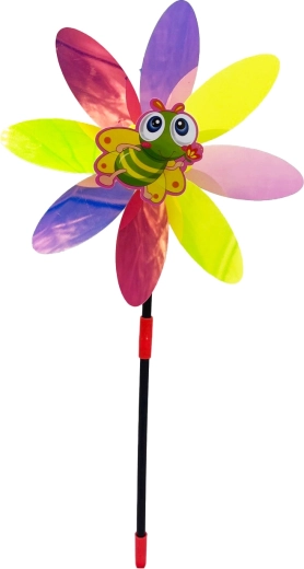 Větrník květina s včelkou 48 cm