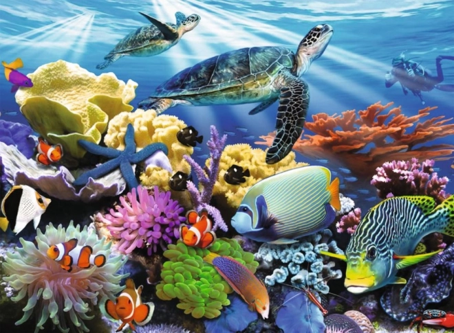 Ravensburger puzzle Život v oceánu 200 dílků