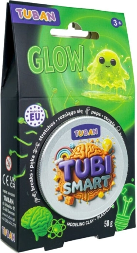 Plastelína Tubi Smart zářící ve tmě 50 g