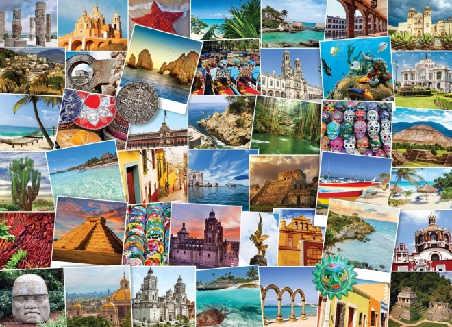 Puzzle EUROGRAPHICS světoběžník – Mexiko, 1000 dílků